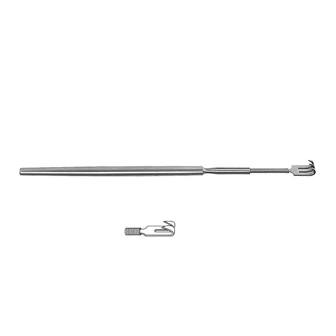 Гачок гнучкий; 2 зубчики; гострий; 16,0см. Tontarra Medizintechnik GmbH